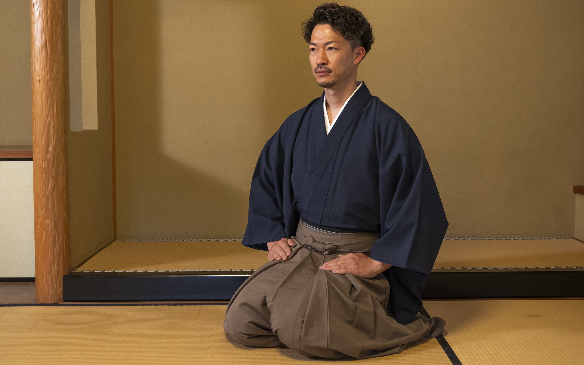 茶道・お稽古用の袴付き着物セット