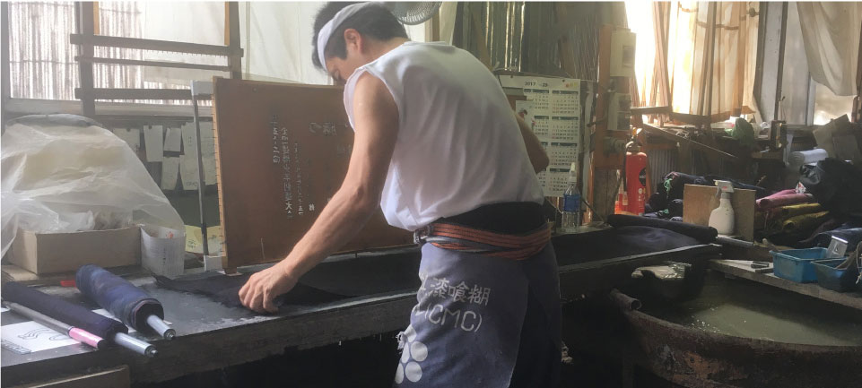 メンズ浴衣 注染