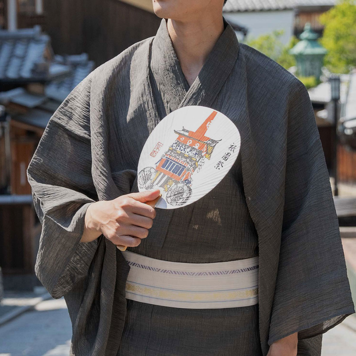 夏着物 メンズ浴衣 麻の着物