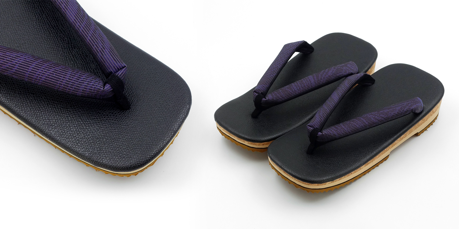 浴草履 メンズ ブラックEVA