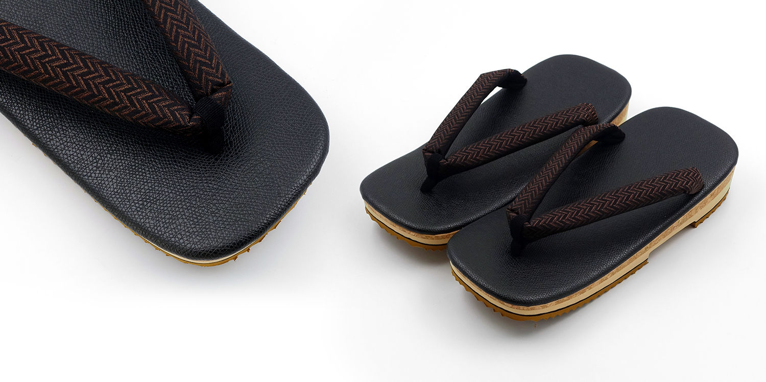 浴草履 メンズ ブラックEVA