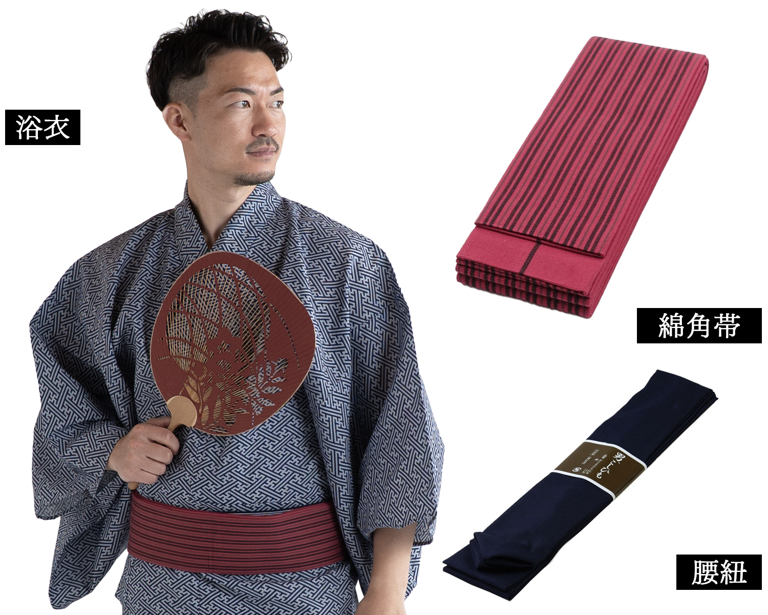 メンズ浴衣 セット内容