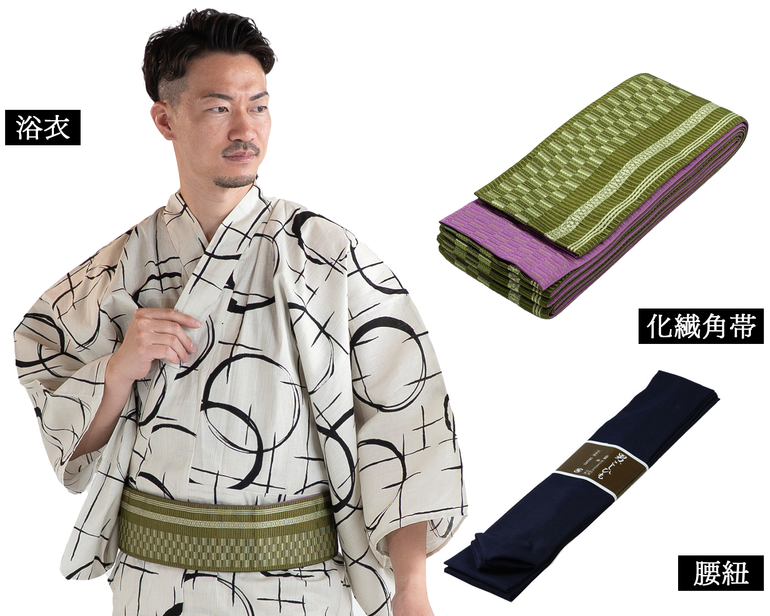 メンズ浴衣 セット内容