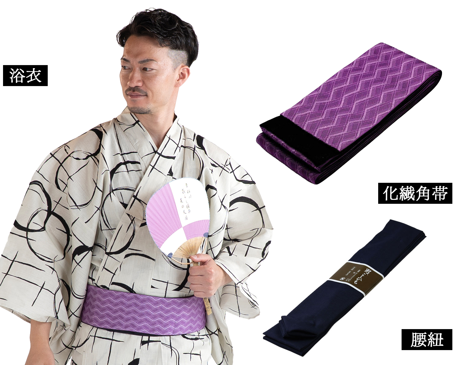 メンズ浴衣 セット内容