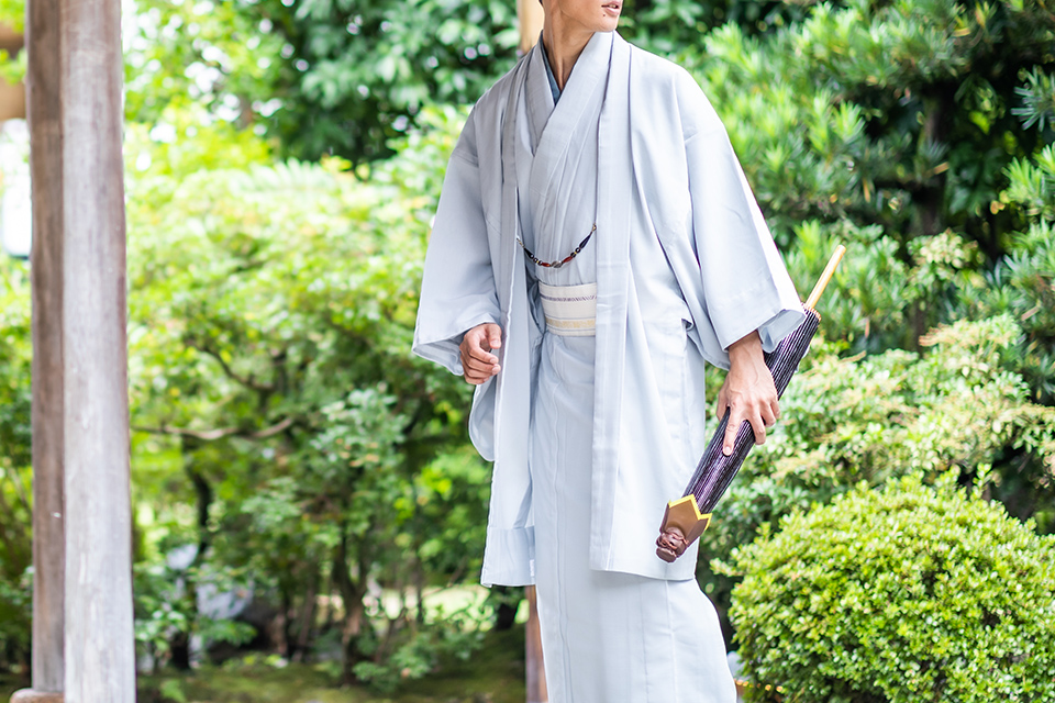 男着物 洗える着物 紗 反物