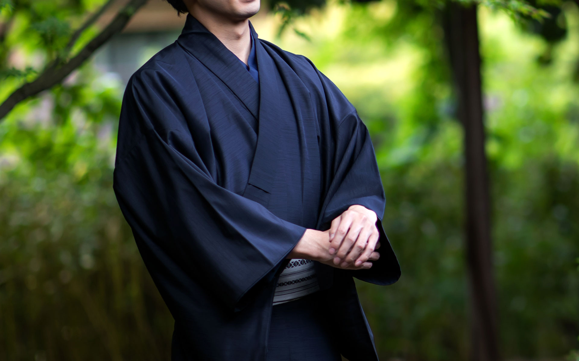 男着物 洗える着物 紬