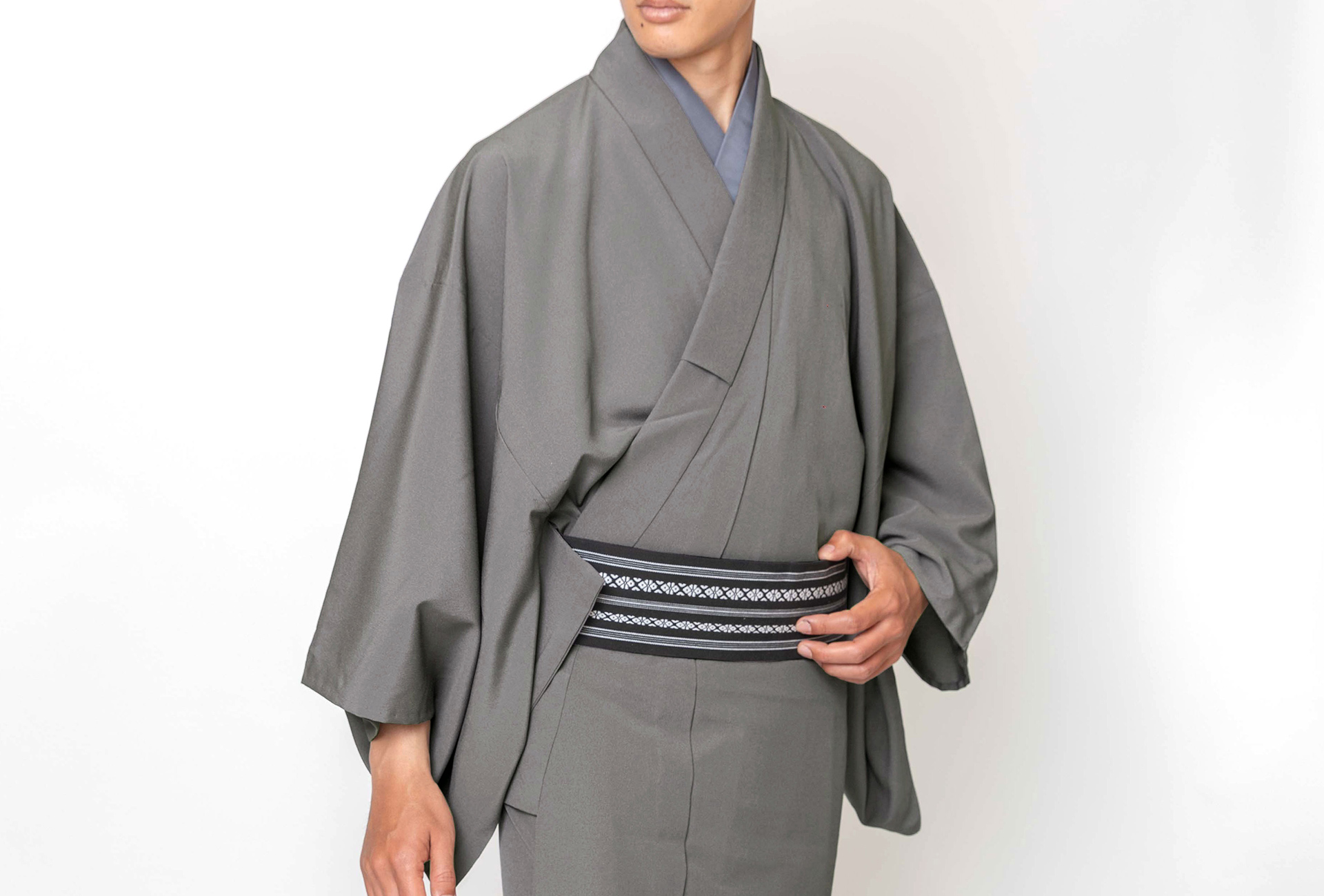 男着物 洗える着物 ちりめん