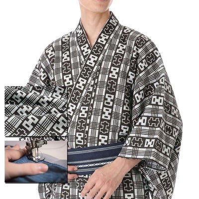 仕立てオーダー浴衣 浜松本染 菊五郎格子