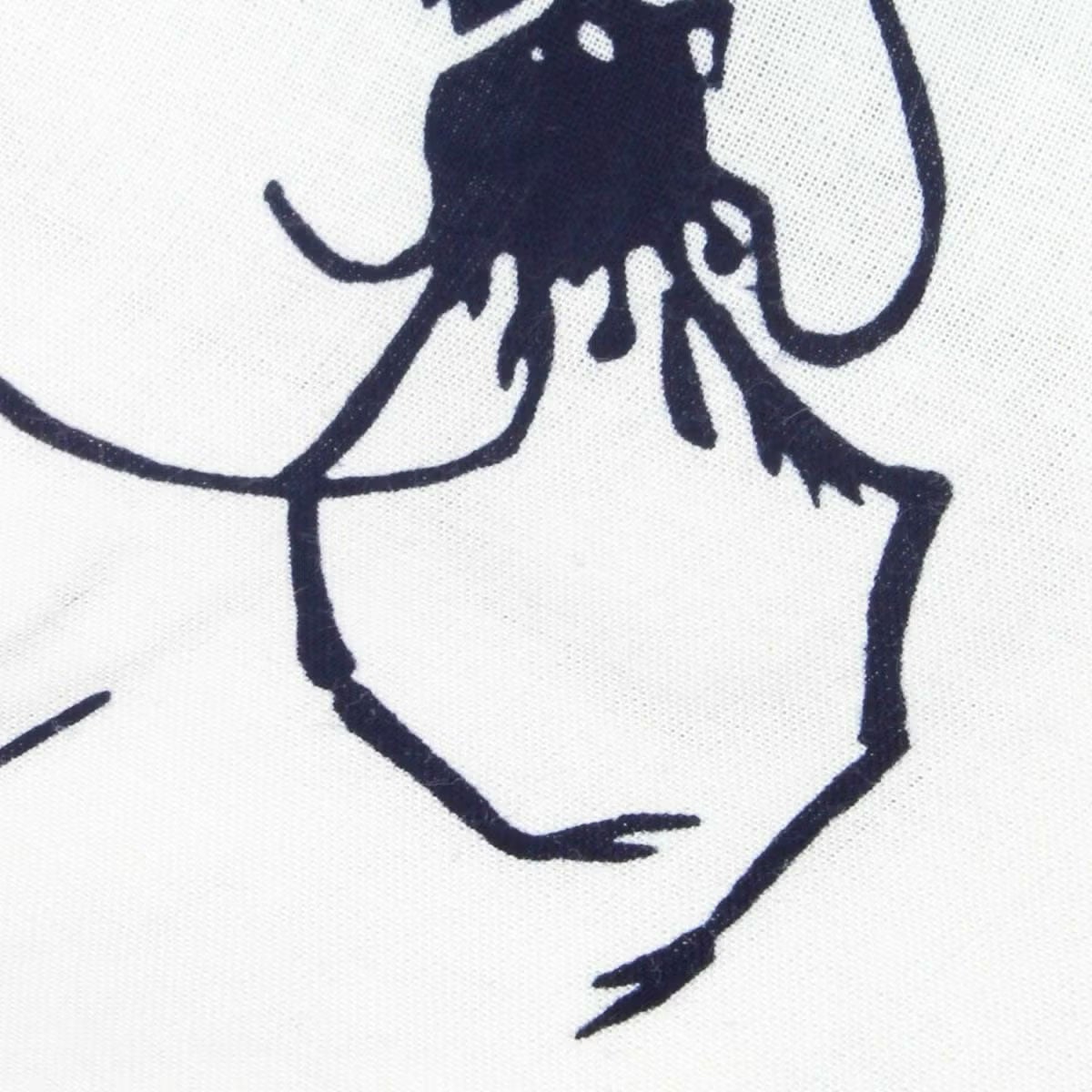 メンズ浴衣 注染 古典柄 白