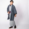 男羽織 洗える 袷 紬無地