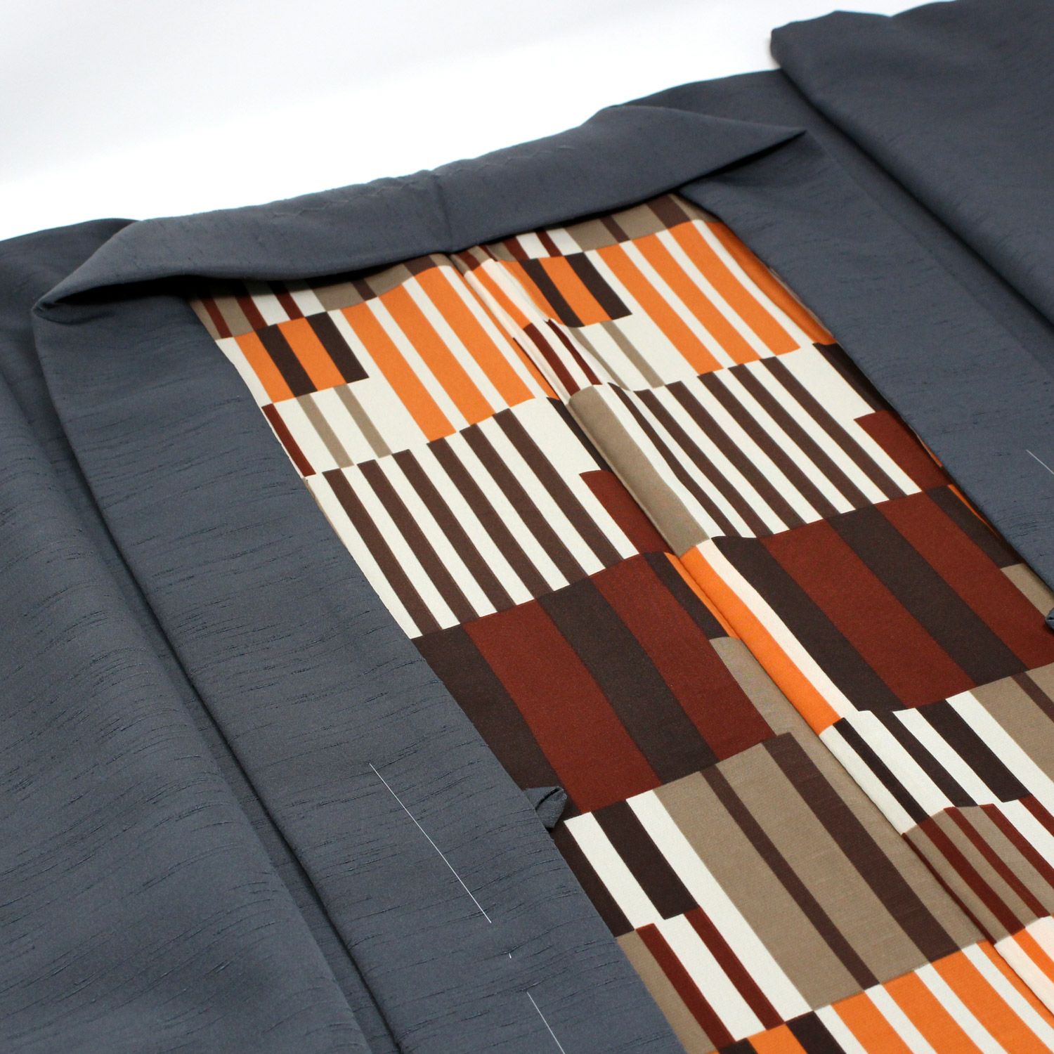 男羽織 洗える 袷 紬無地