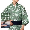 仕立てオーダー浴衣 注染 麻の葉 緑