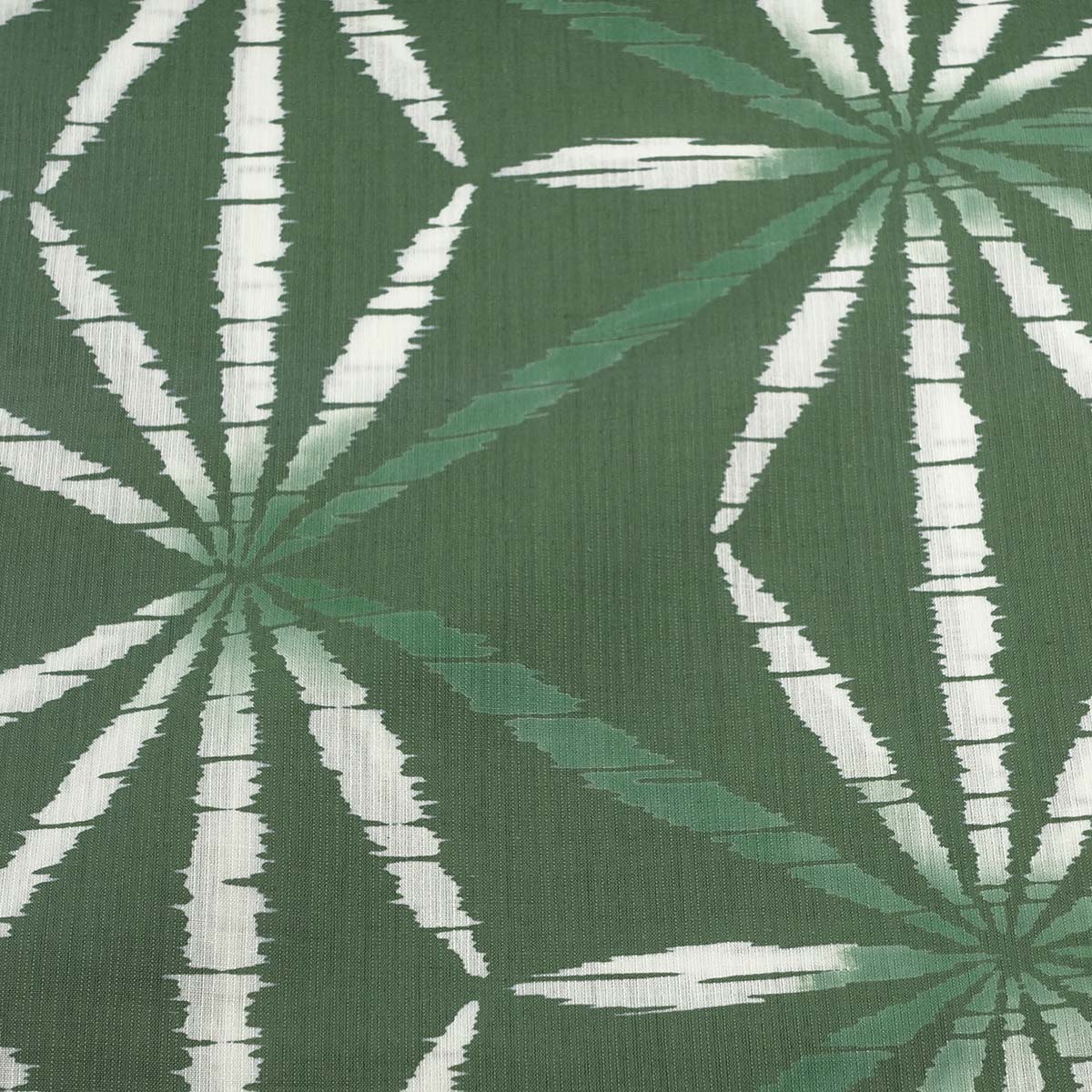 仕立てオーダー浴衣 注染 麻の葉 緑