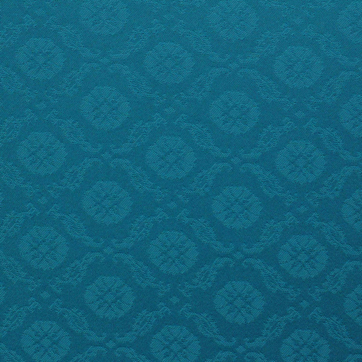 仕立てオーダー着物(もしくは羽織) 洗える着物 小紋 葵 色無地 百華 エメブルー