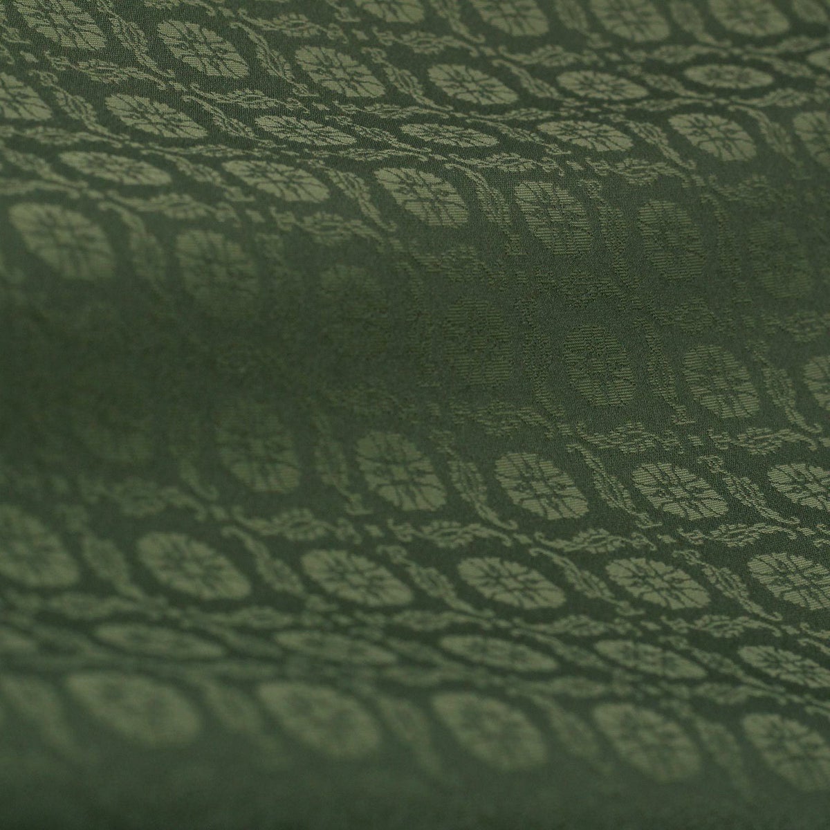 仕立てオーダー着物(もしくは羽織) 洗える着物 小紋 葵 色無地 百華 抹茶