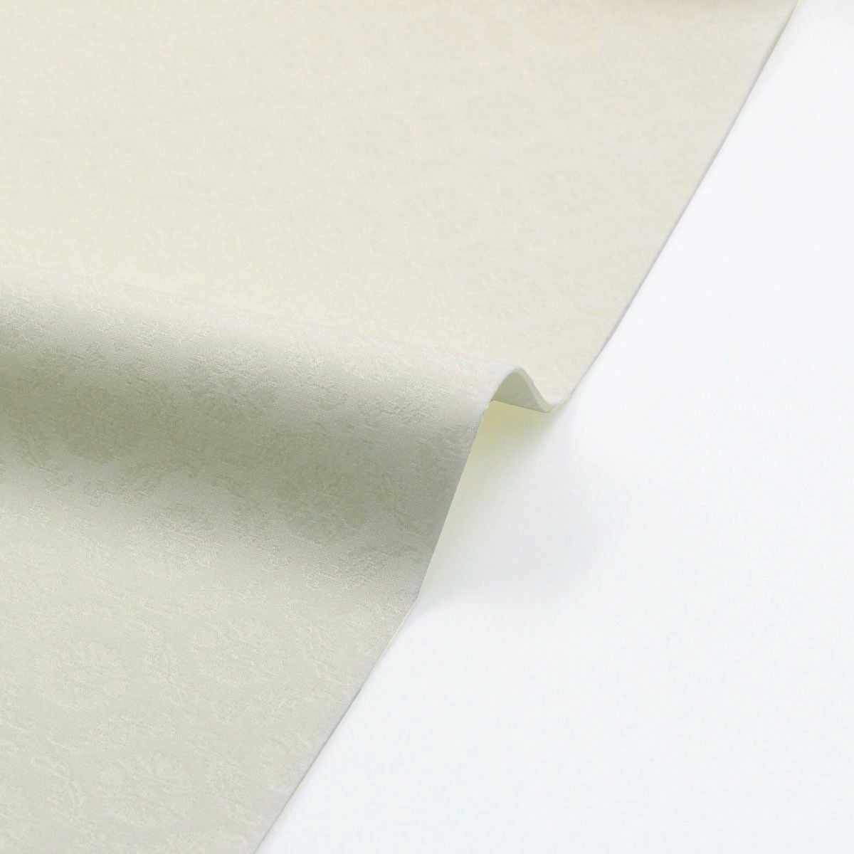 仕立てオーダー着物(もしくは羽織) 洗える着物 小紋 葵 色無地 百華 薄クリーム