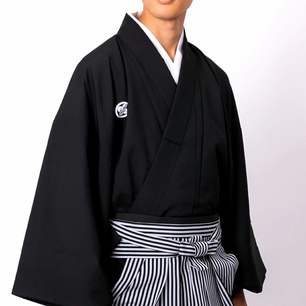 黒紋付の着物と羽織