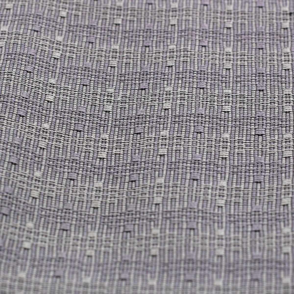 角帯 正絹 米沢織物 畳目 灰白