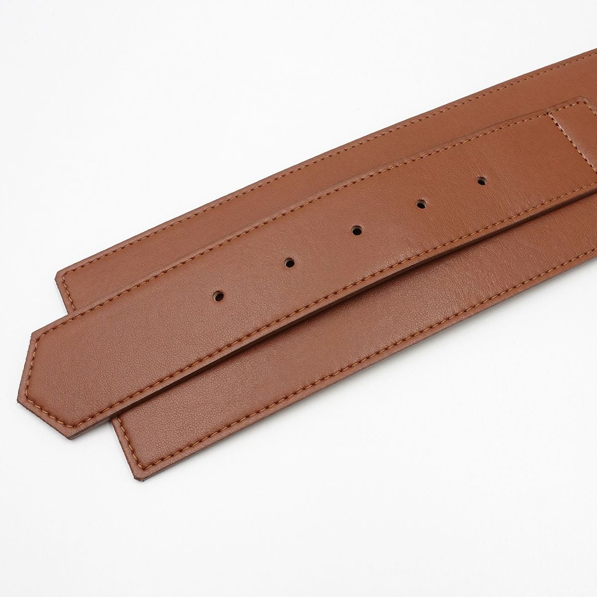 角帯ベルト フェイクレザー 茶