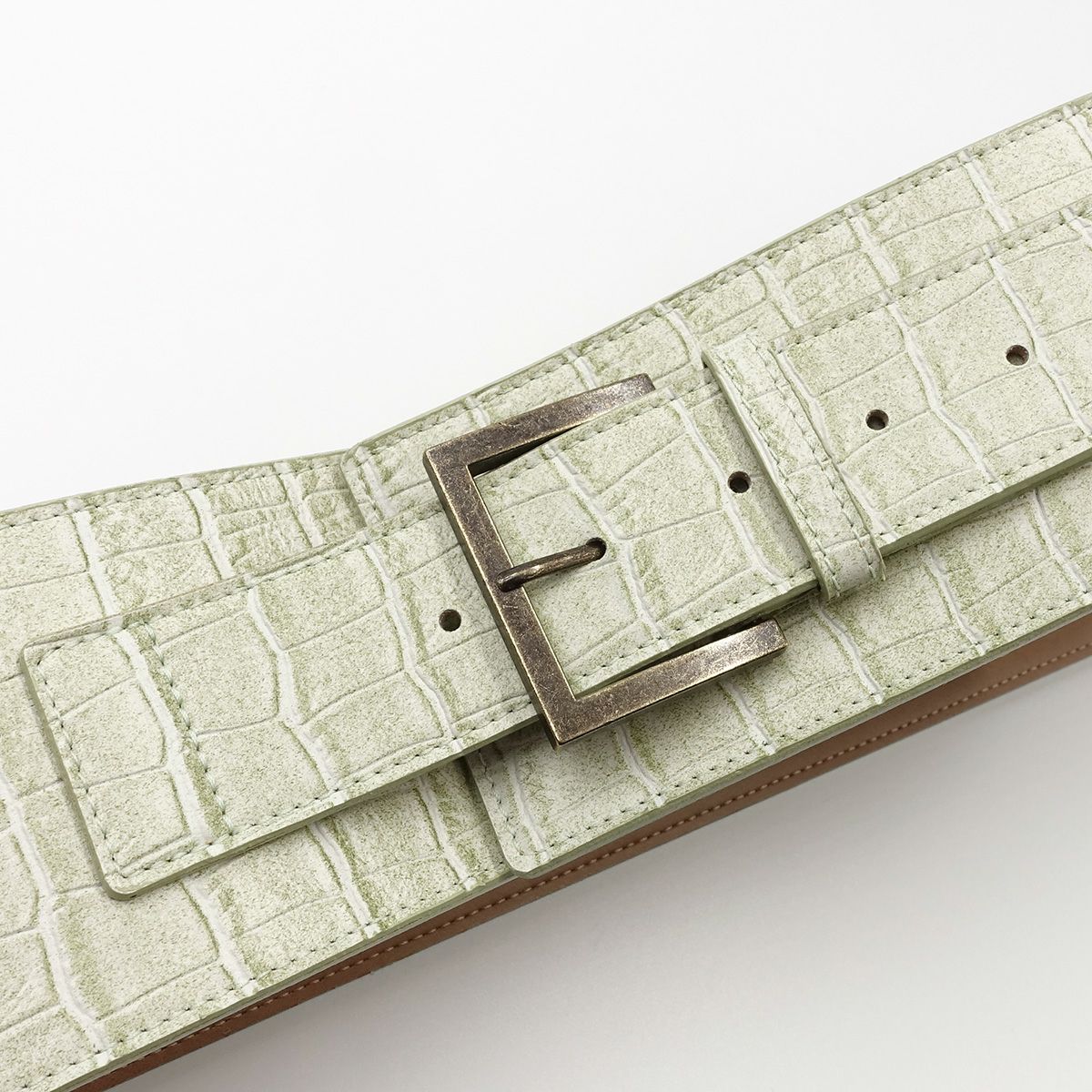 角帯ベルト フェイクレザー クロコダイル