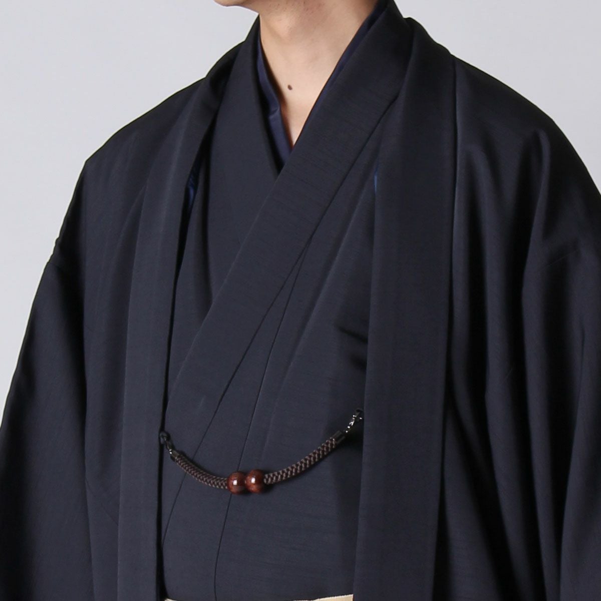 男の羽織 洗える紬生地