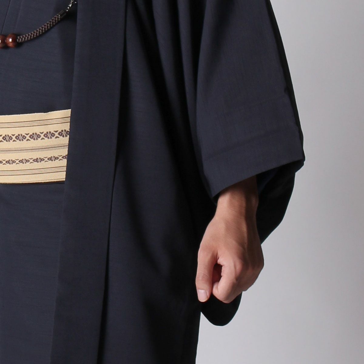 男の羽織 洗える紬生地