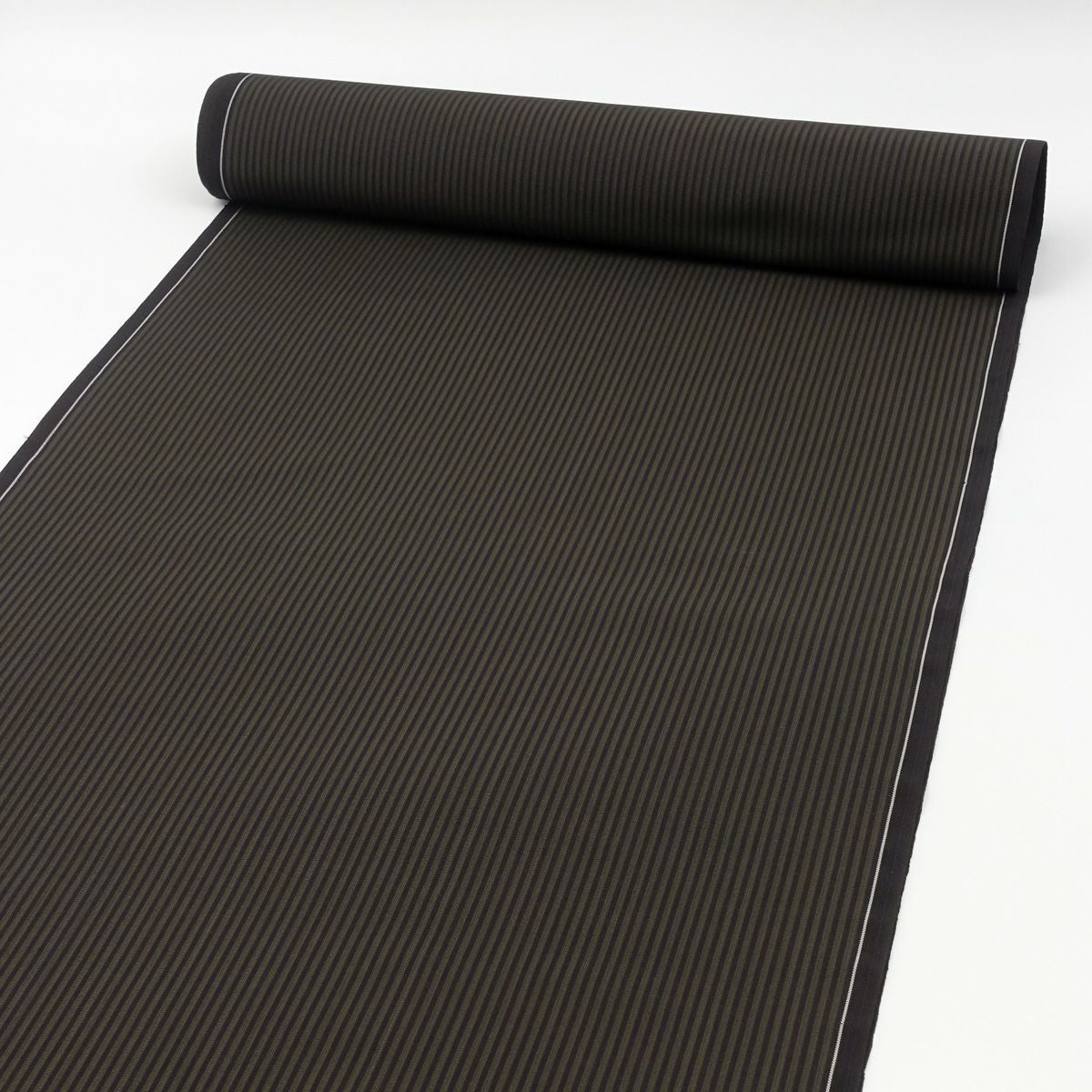 袴 正絹 焦げ茶 新古品 仕立て代込 新古品