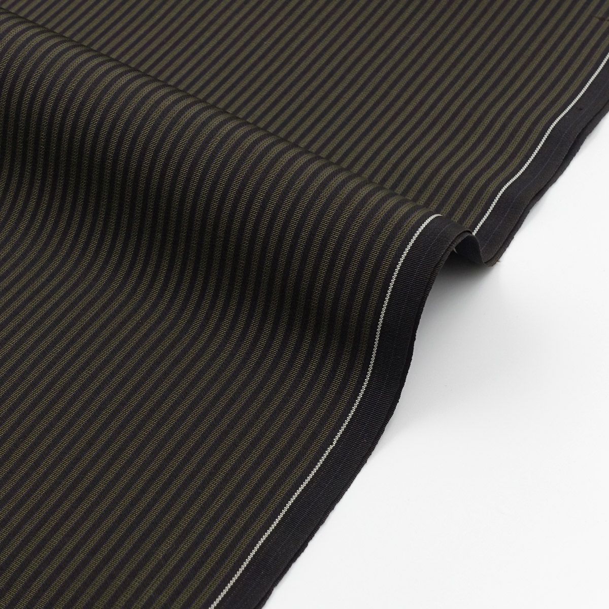 袴 正絹 焦げ茶 新古品 仕立て代込 新古品