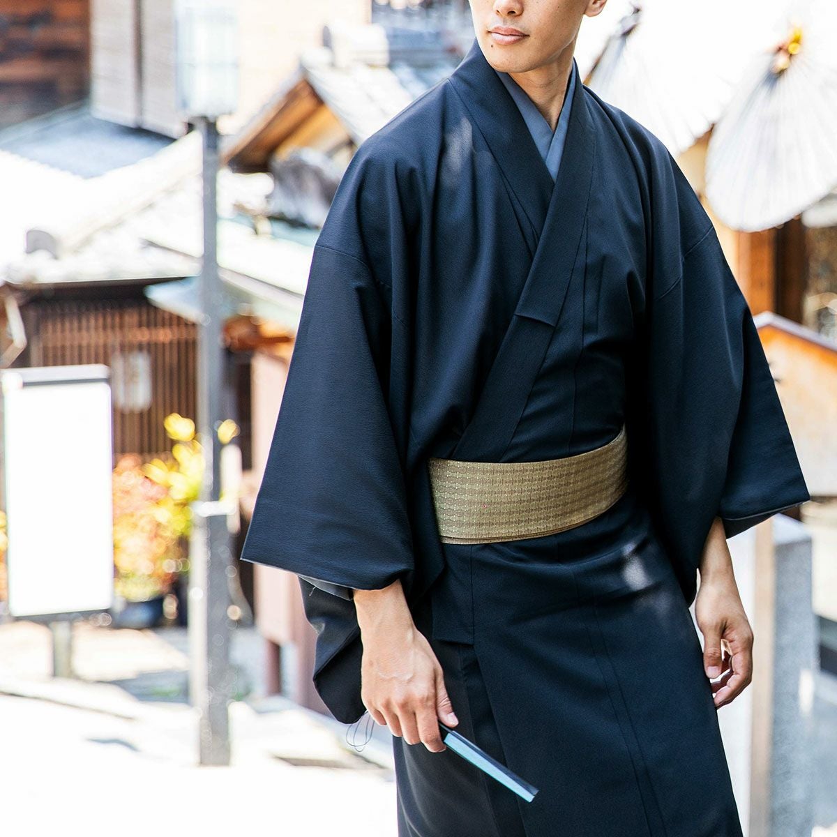 男着物 洗える着物 ちりめん