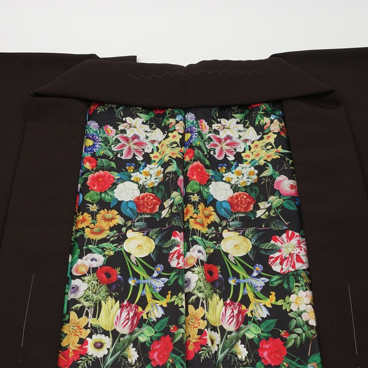 男羽織 洗える 袷 紬無地