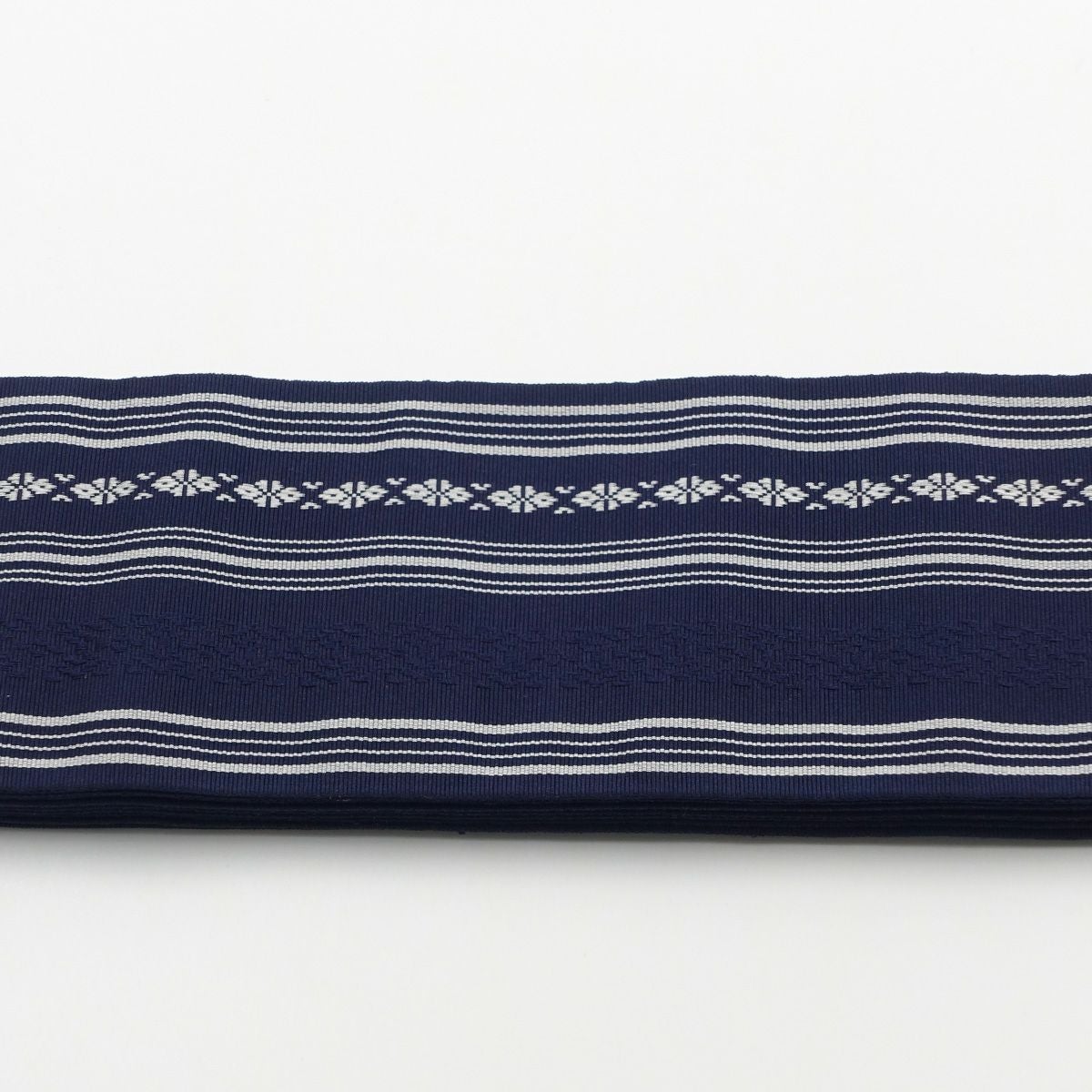 角帯 正絹 博多織物 献上 濃紺