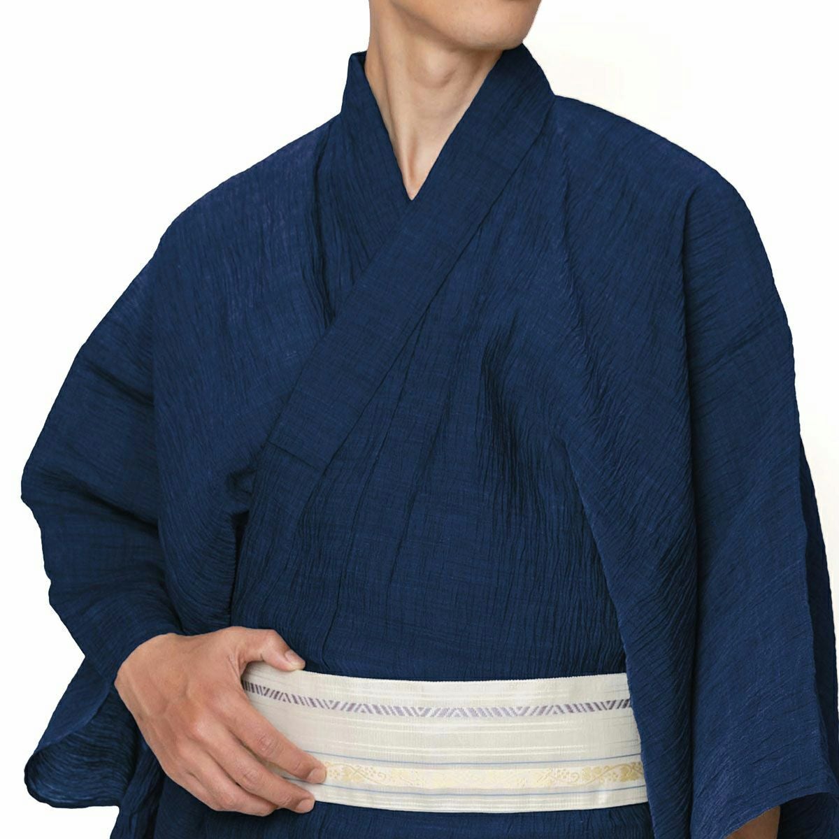 メンズ浴衣 本麻 夏着物