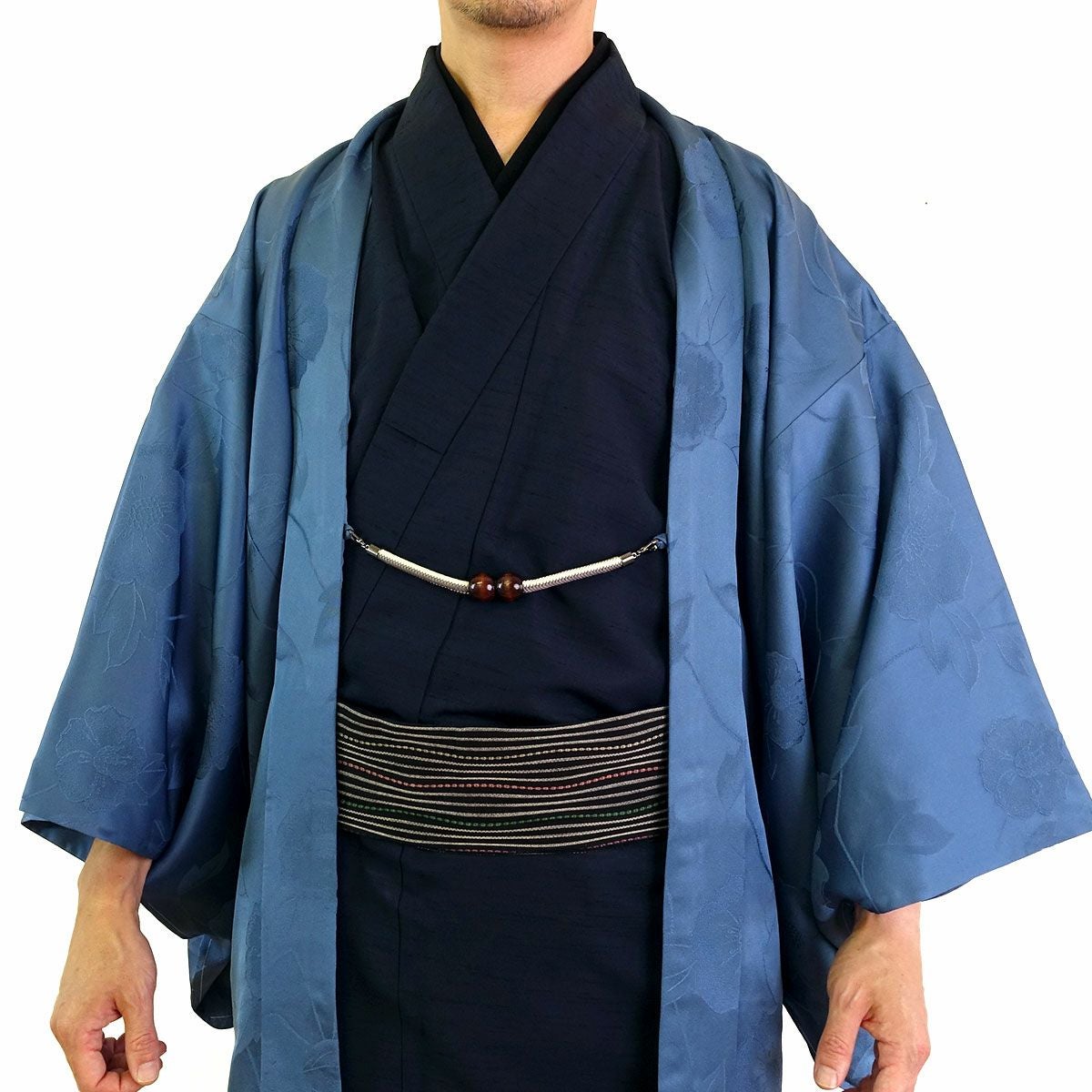 男羽織 正絹 袷 紋意匠