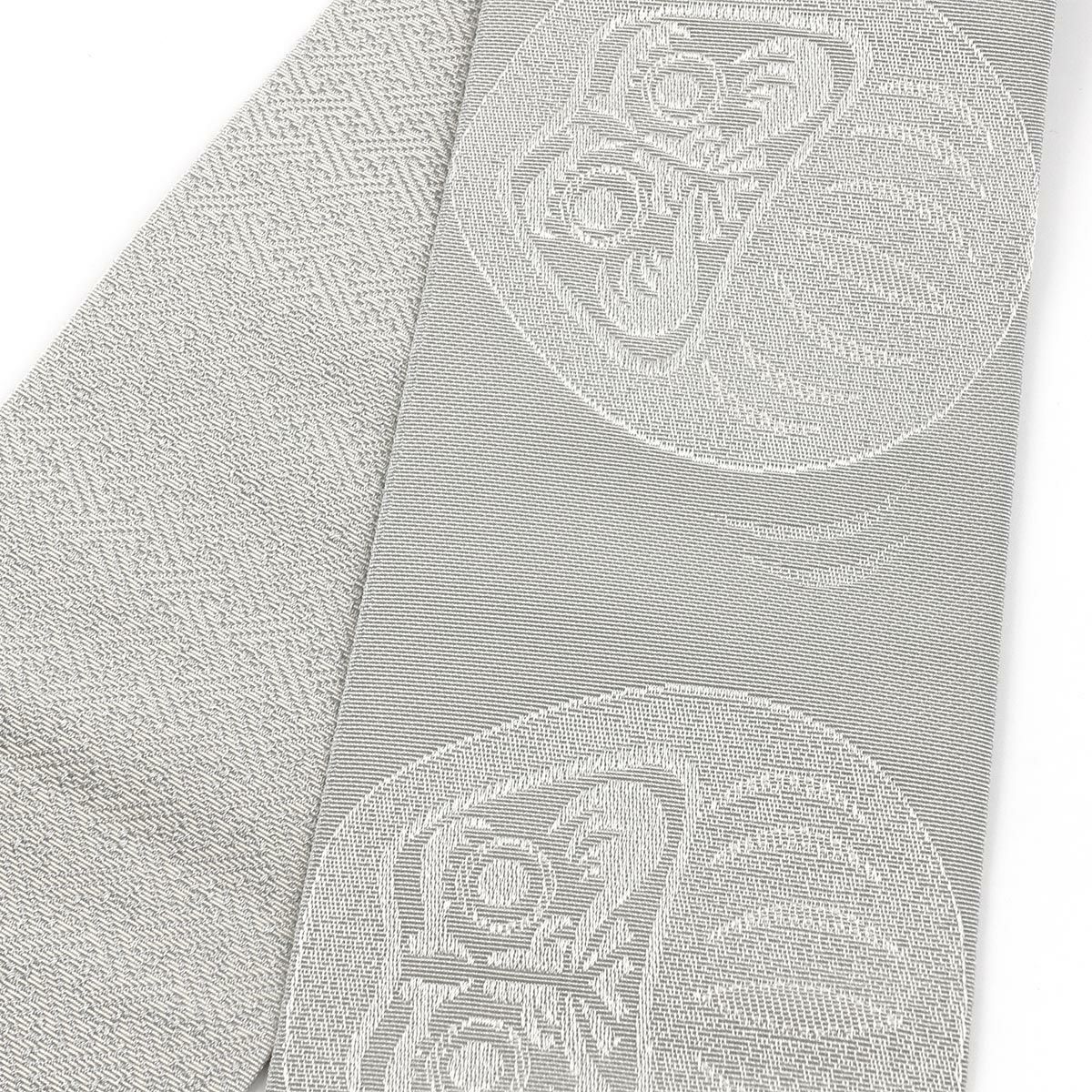 帯ベルト だるま 紗綾型 グレー