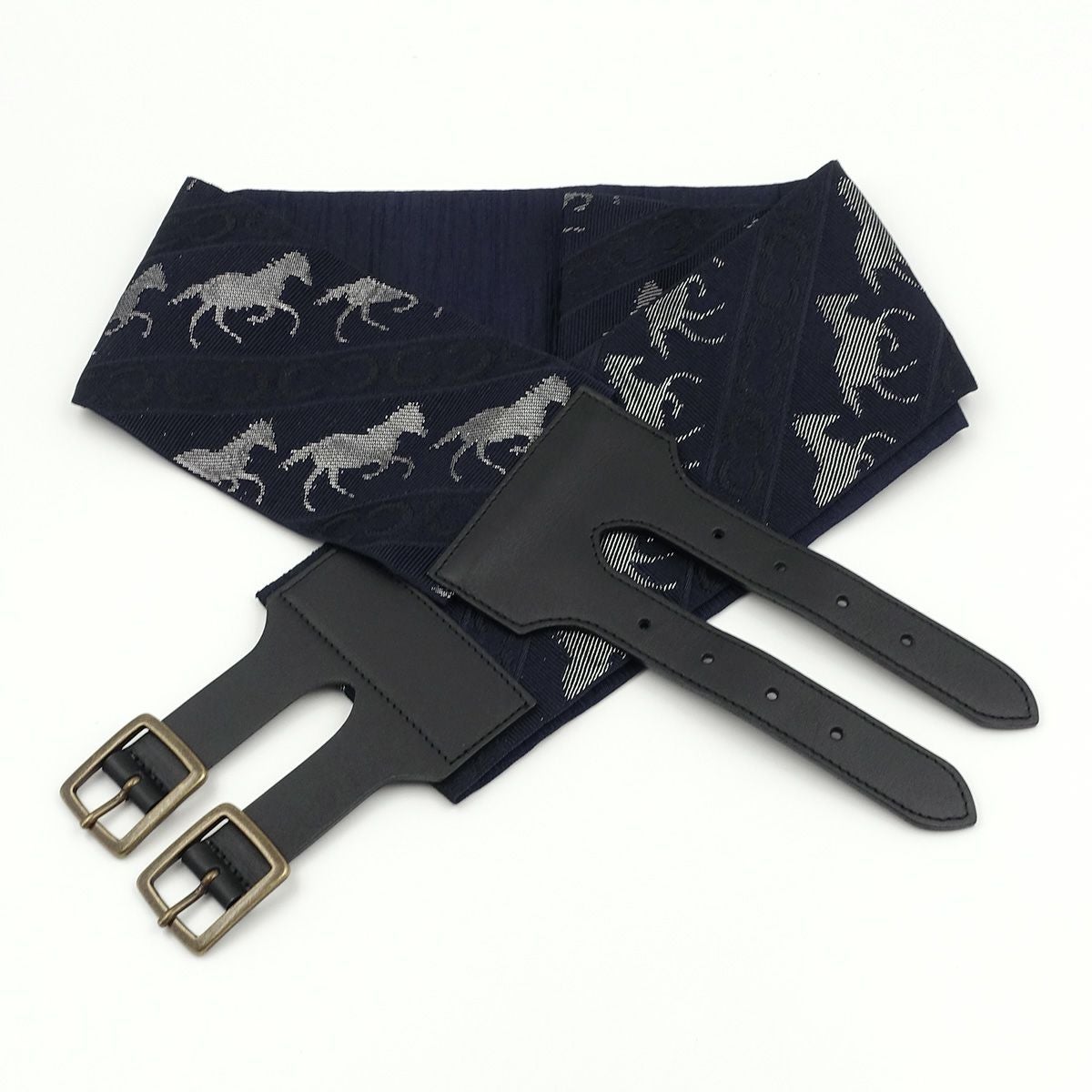 帯ベルト 馬 紺