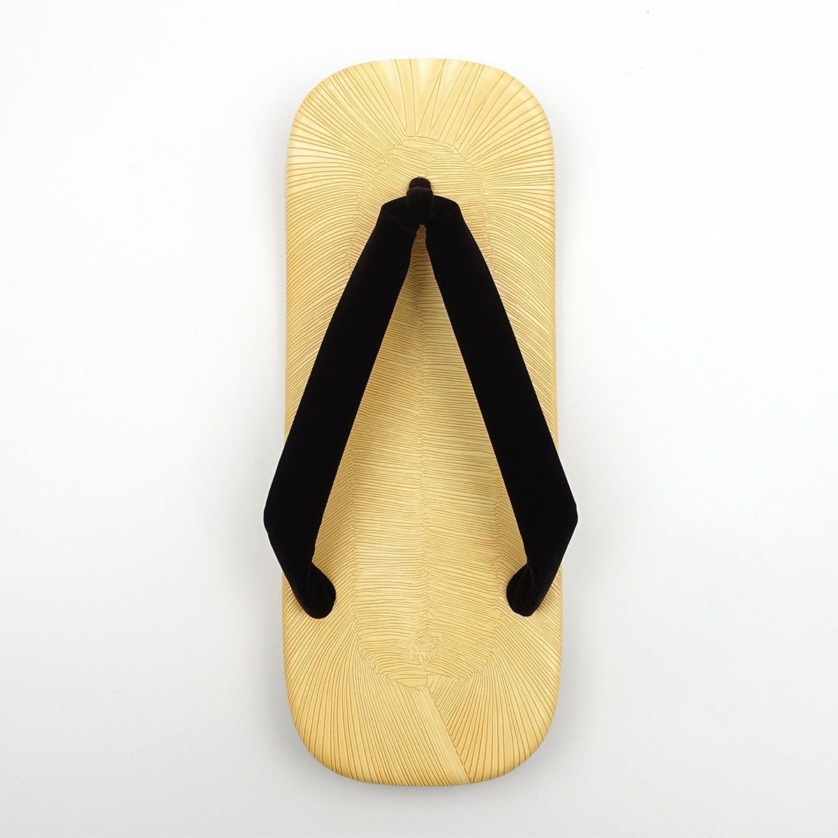 雪駄 男物 ライト底 黒鼻緒 LL (28cm位まで)