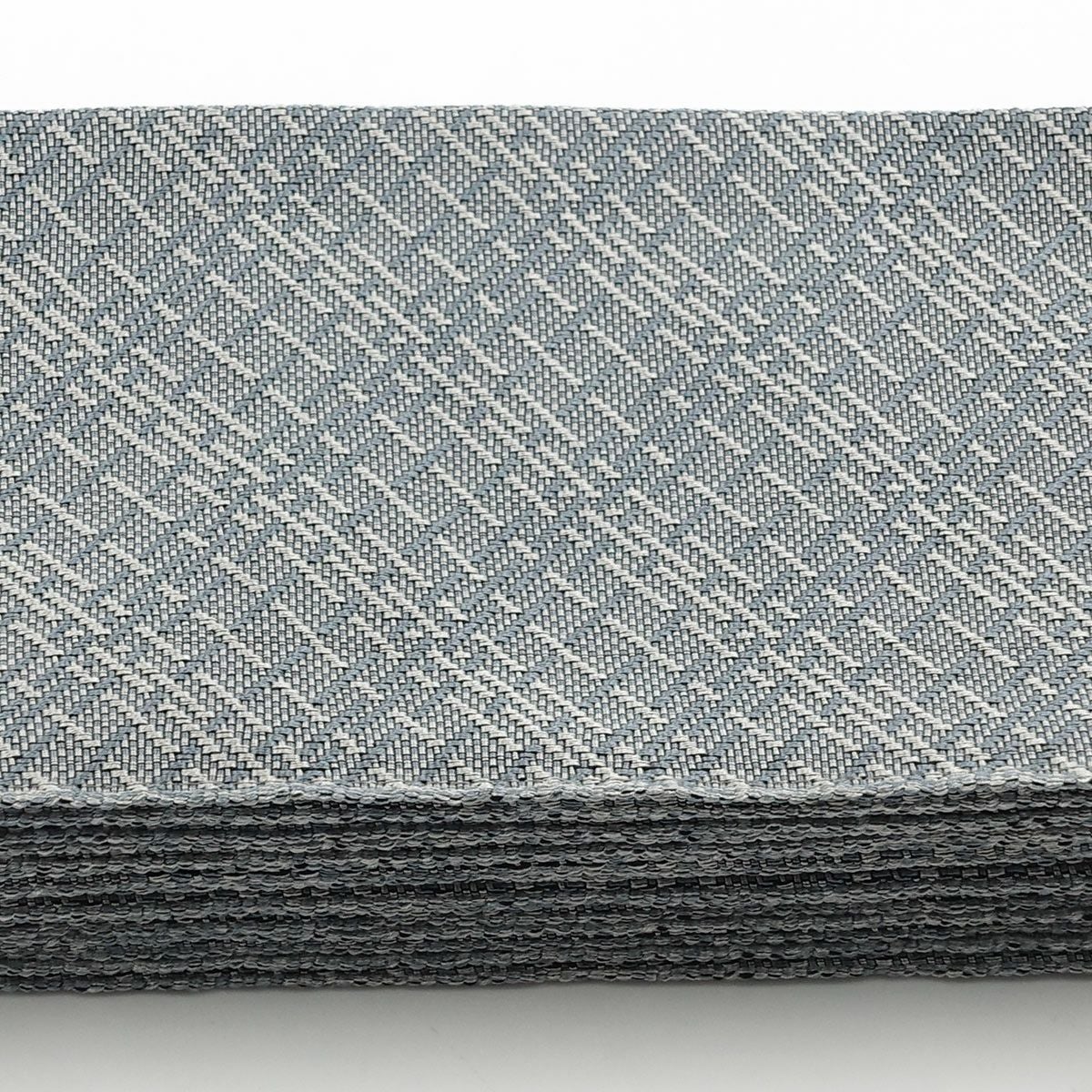 角帯 正絹 米沢織物 ブルーグレー