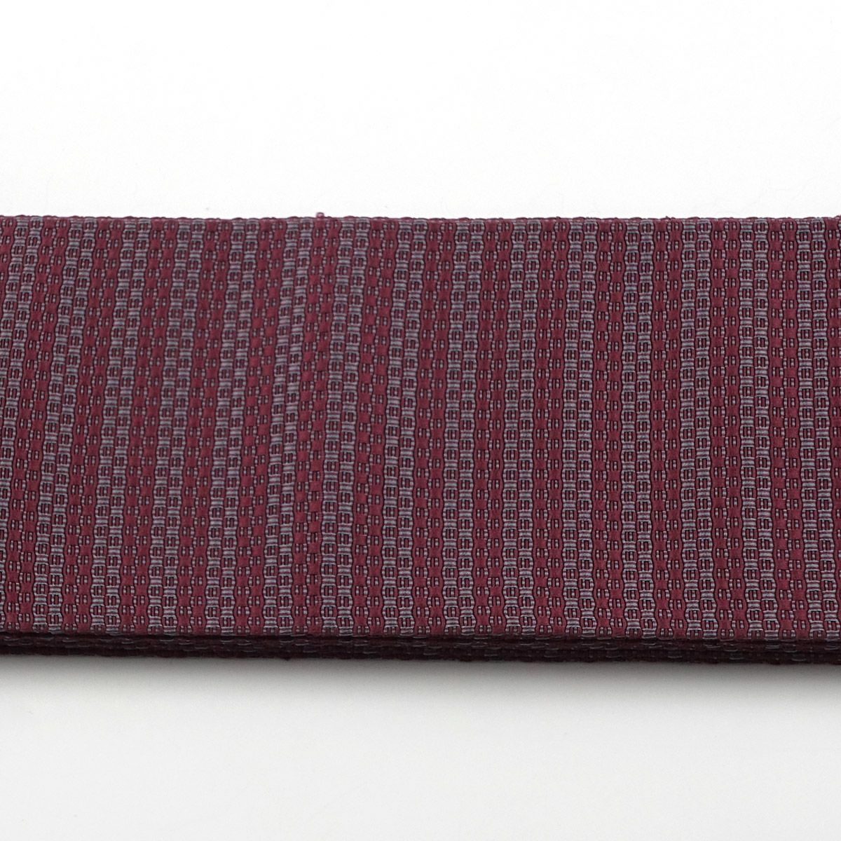 角帯 正絹 博多織物 縞 ボルドー