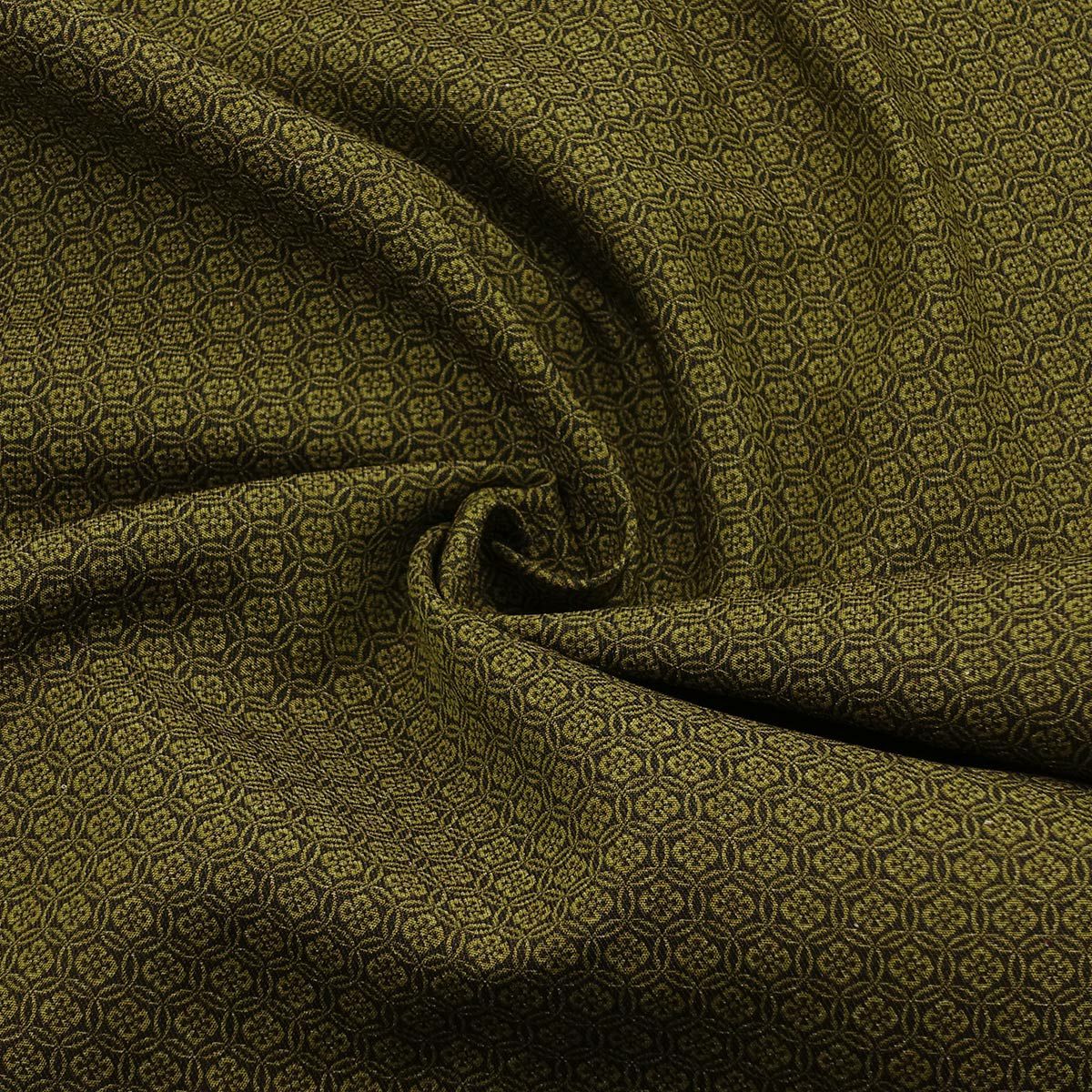 正絹袴 男袴 唐花菱 仕立てオーダー 鶯色 アウトレット