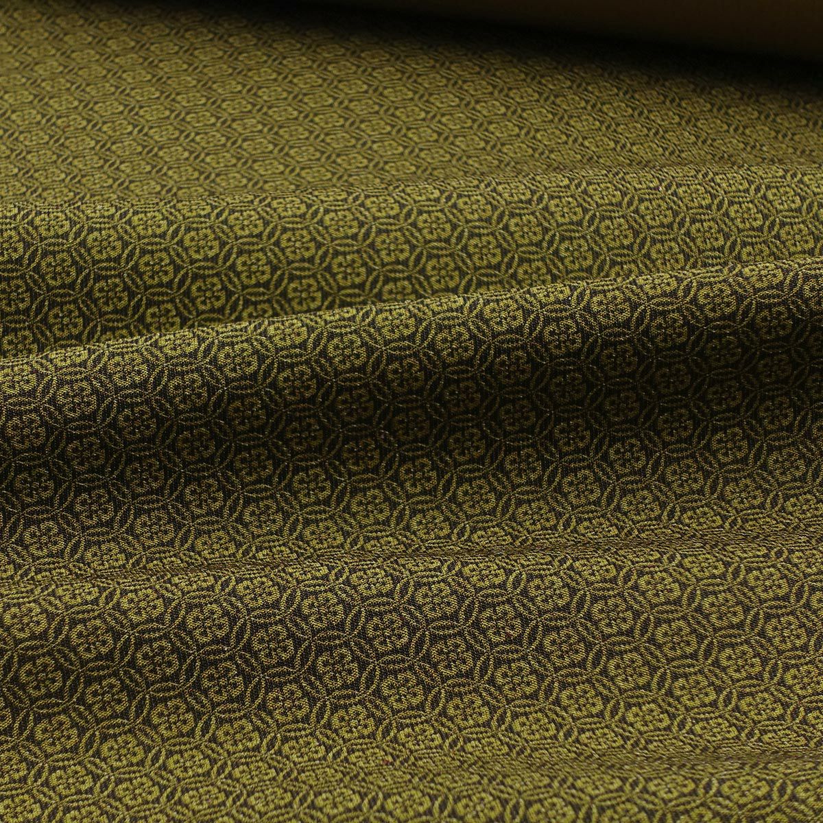 正絹袴 男袴 唐花菱 仕立てオーダー 鶯色 アウトレット