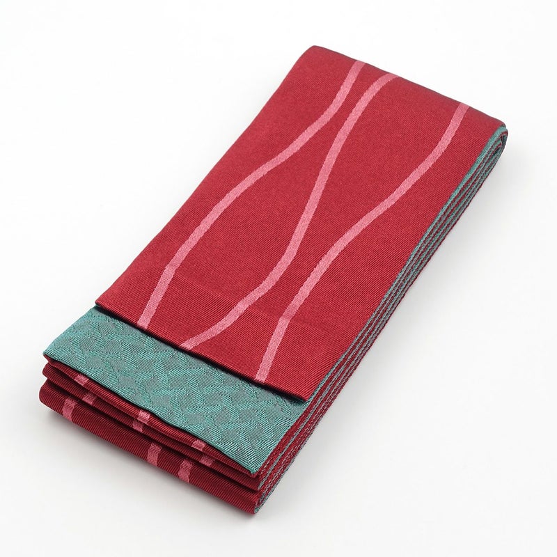 角帯 立涌 赤×青緑