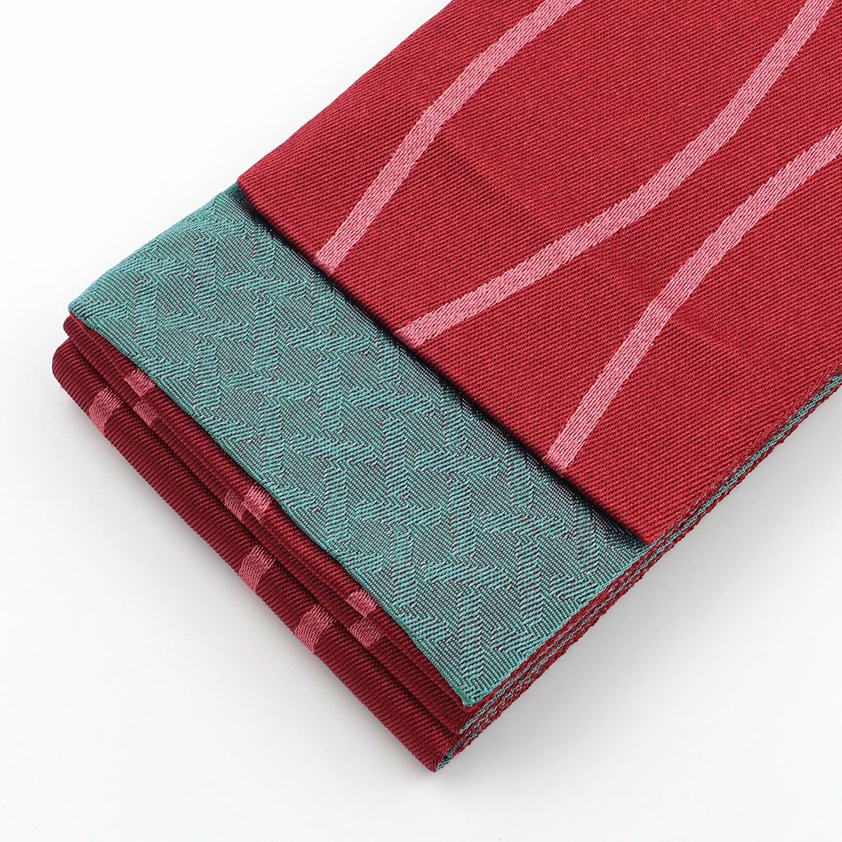 角帯 立涌 赤×青緑