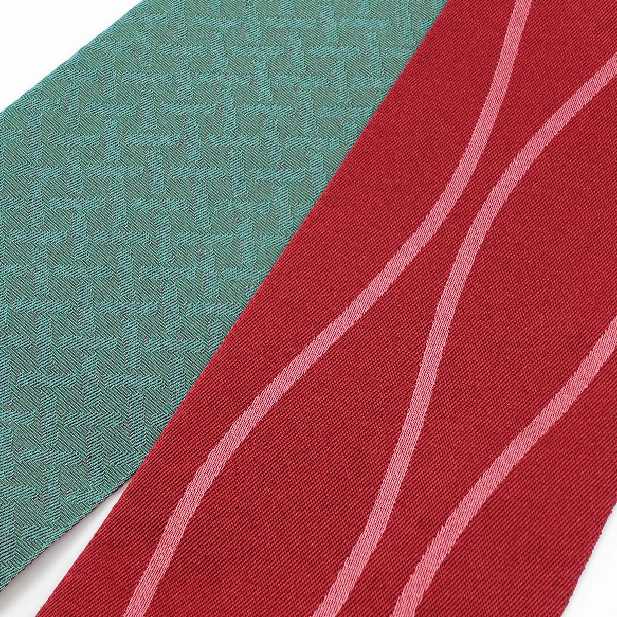 角帯 立涌 赤×青緑