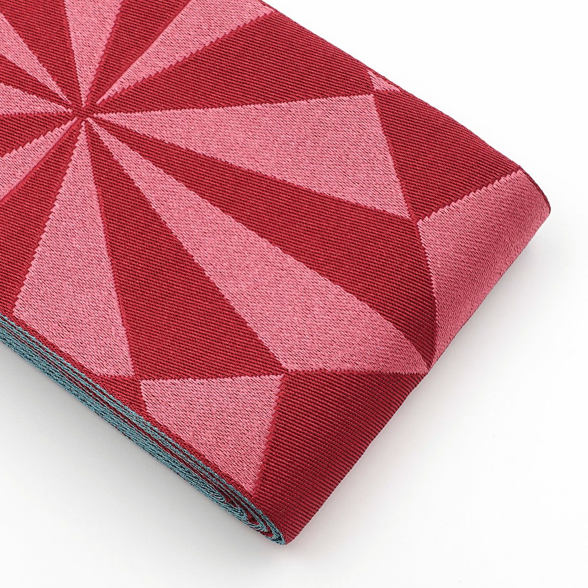 幾何学文様 赤×青緑