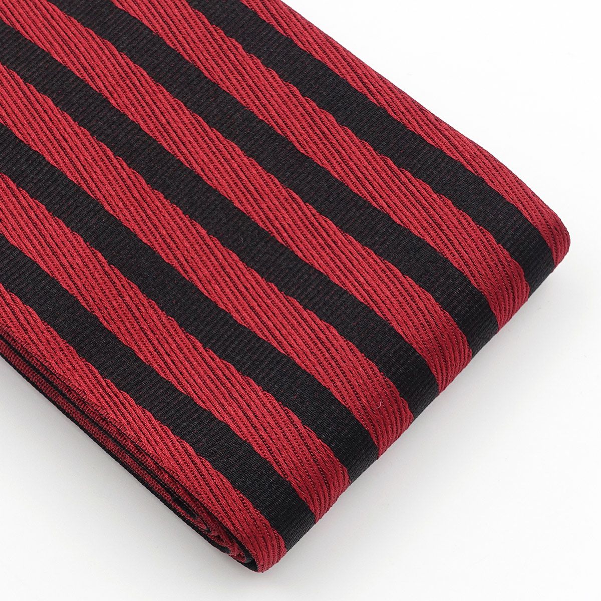 角帯 縞 赤×黒