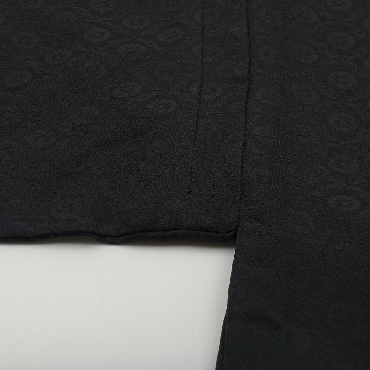 男羽織 洗える 袷 ちりめん無地