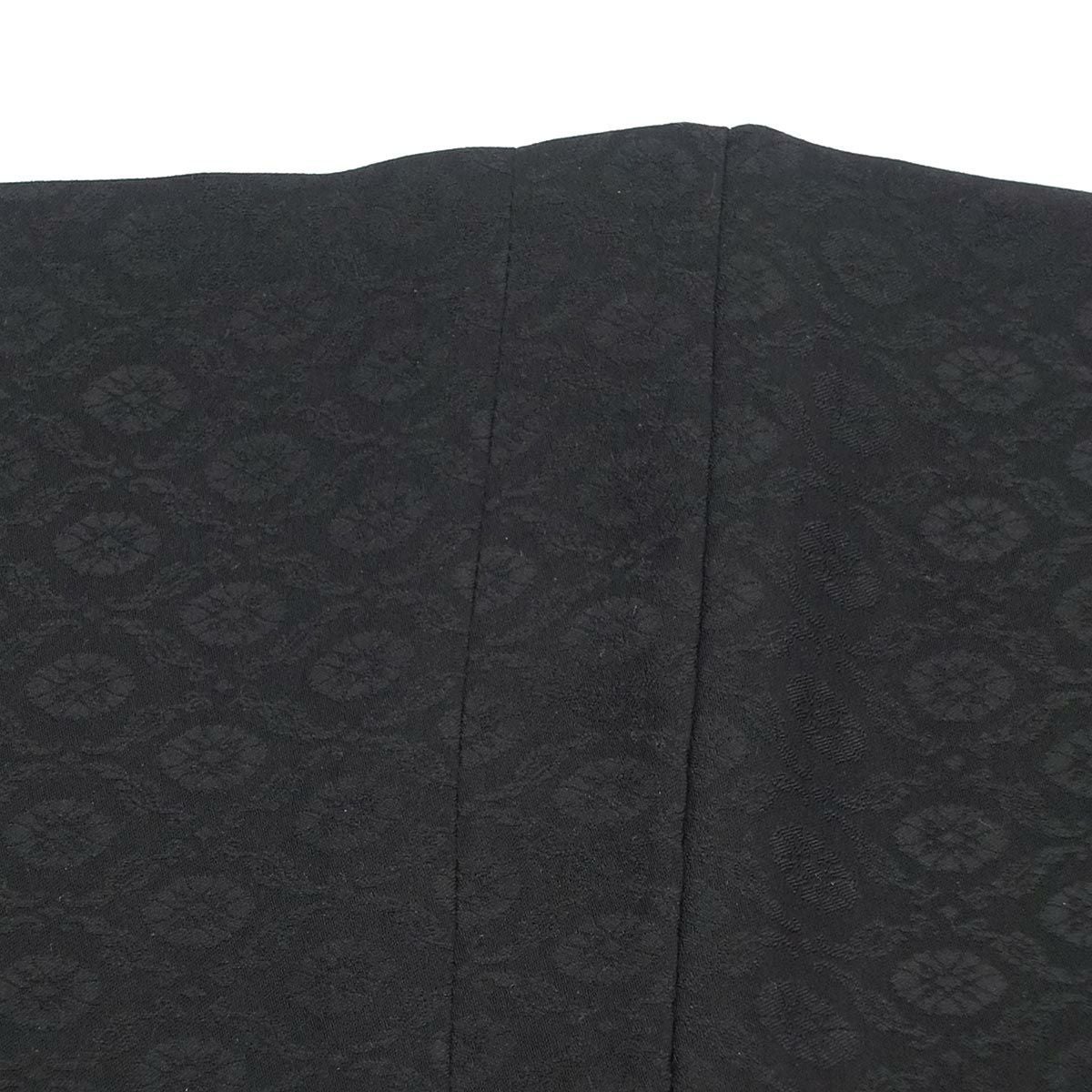 男羽織 洗える 袷 ちりめん無地