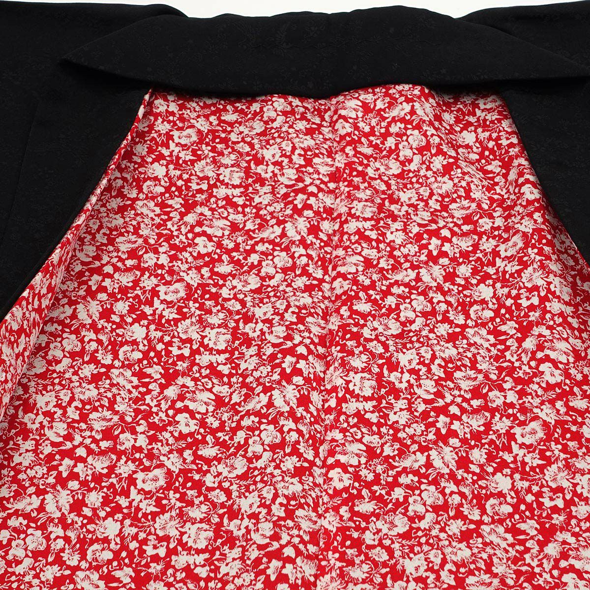 男羽織 洗える 袷 ちりめん無地