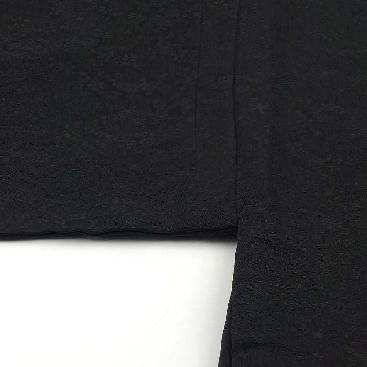 男羽織 洗える 袷 ちりめん無地