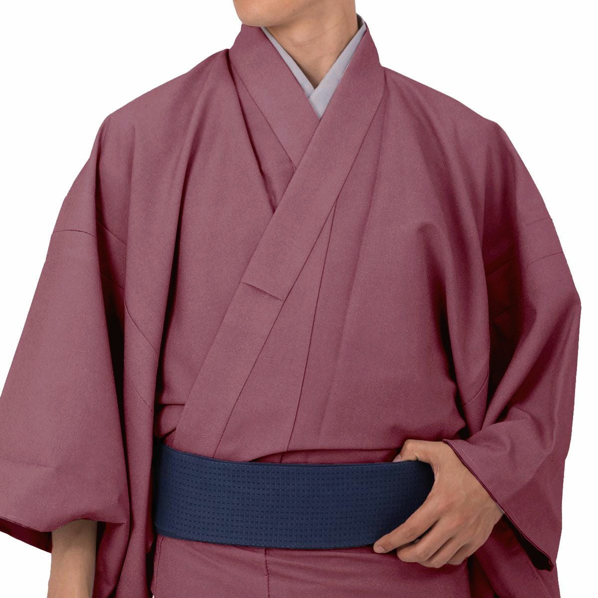 超美品　正絹　江戸小紋　鮫小紋　小紋　和装　現代　着物　袷　157裄64　赤紫 リサイクル江戸小紋 鮫小紋袷 色無地 赤朱 身丈158cm 裄64cm Sサイズ